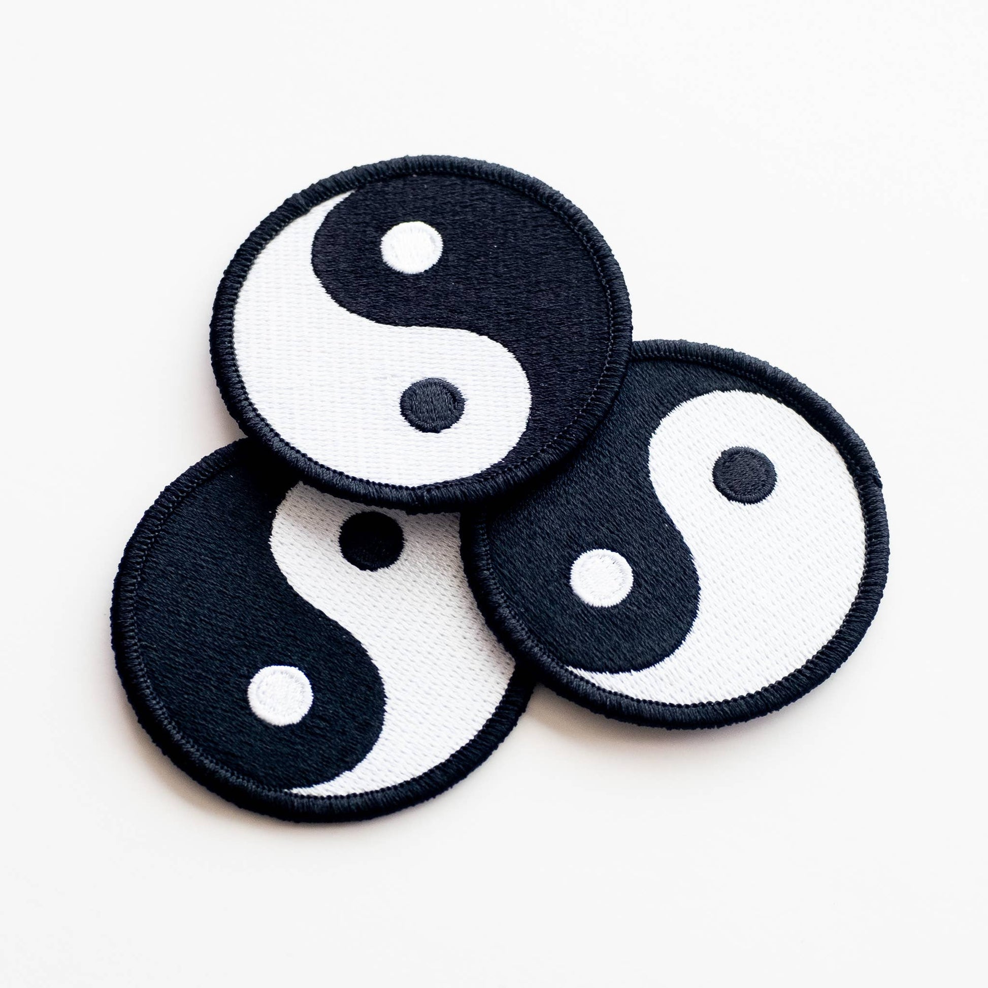 Yin Yang Symbol Embroidered Iron on Patch (2.5 inches) - Wander Together Outfitters