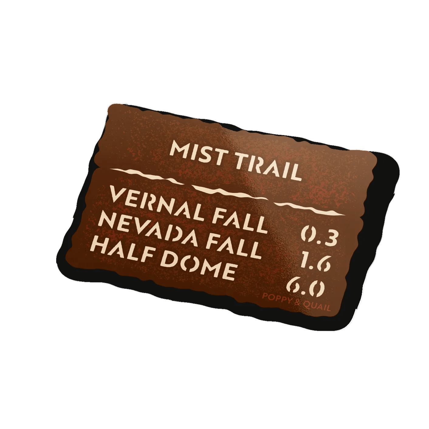 Yosemite Mist Trail Sticker - Wander Together Outfitters