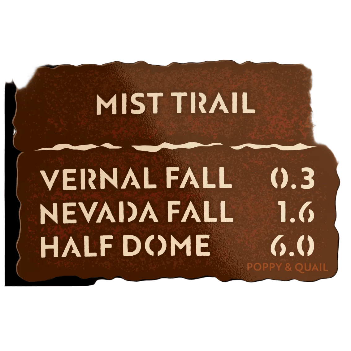 Yosemite Mist Trail Sticker - Wander Together Outfitters