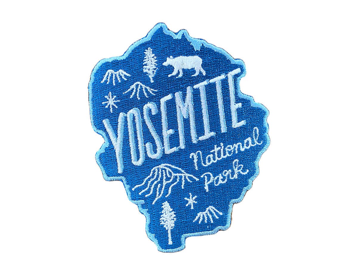 Yosemite National Iron On Embroidered Park Patch (Blue) - Wander Together Outfitters
