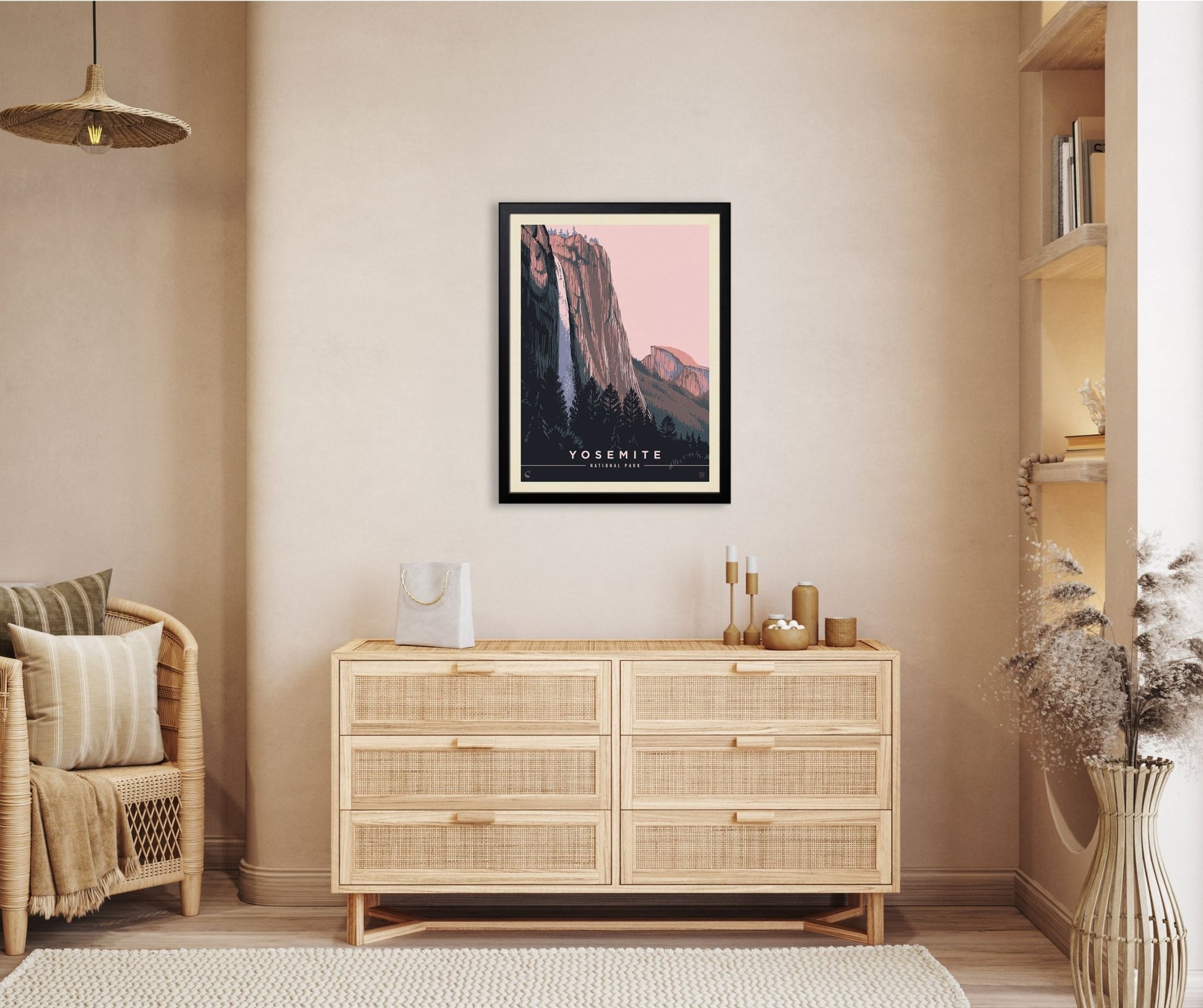 Yosemite National Park: Evening Falls Art Print - Wander Together Outfitters