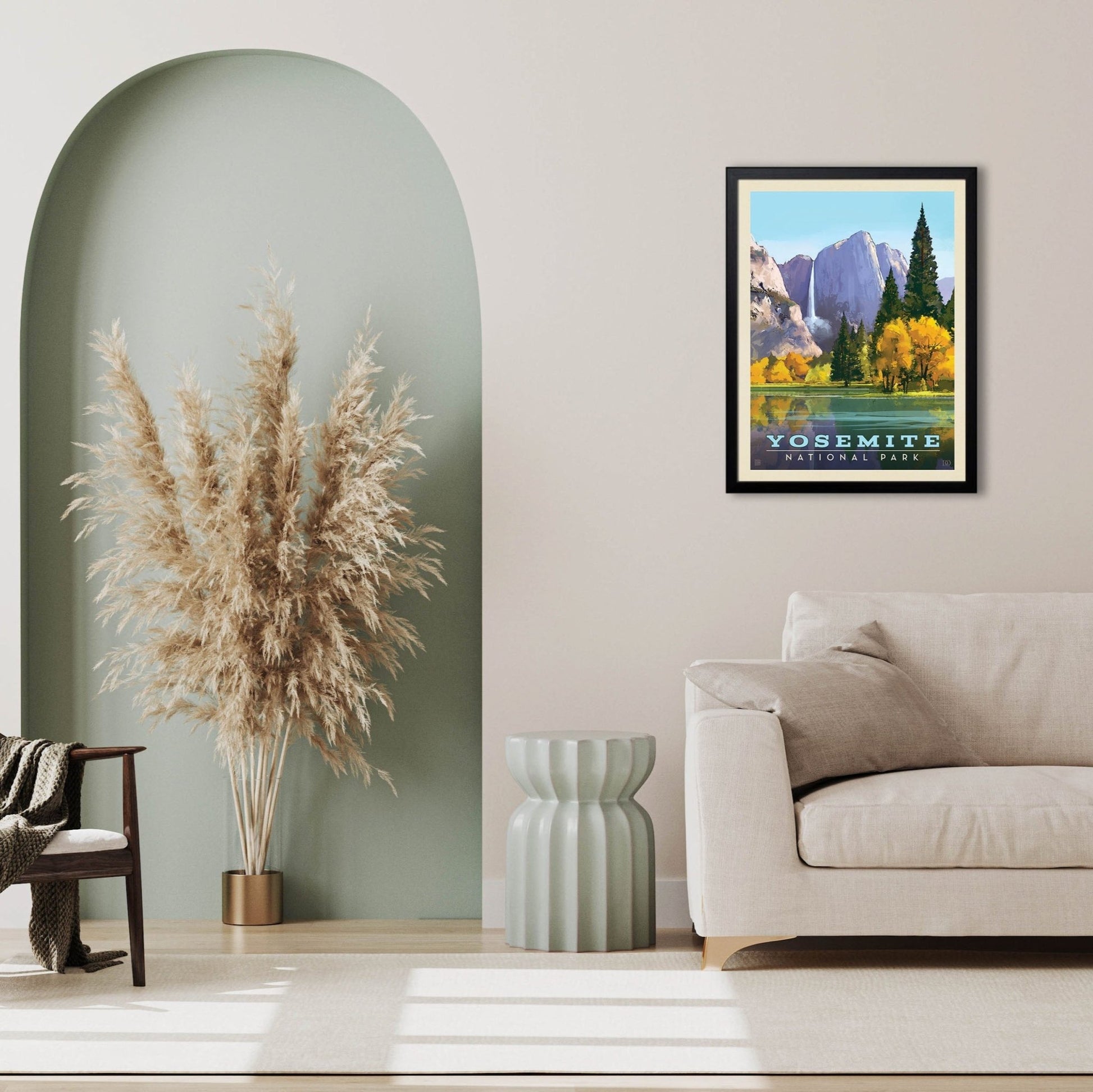 Yosemite National Park: Golden Vista Art Print - Wander Together Outfitters