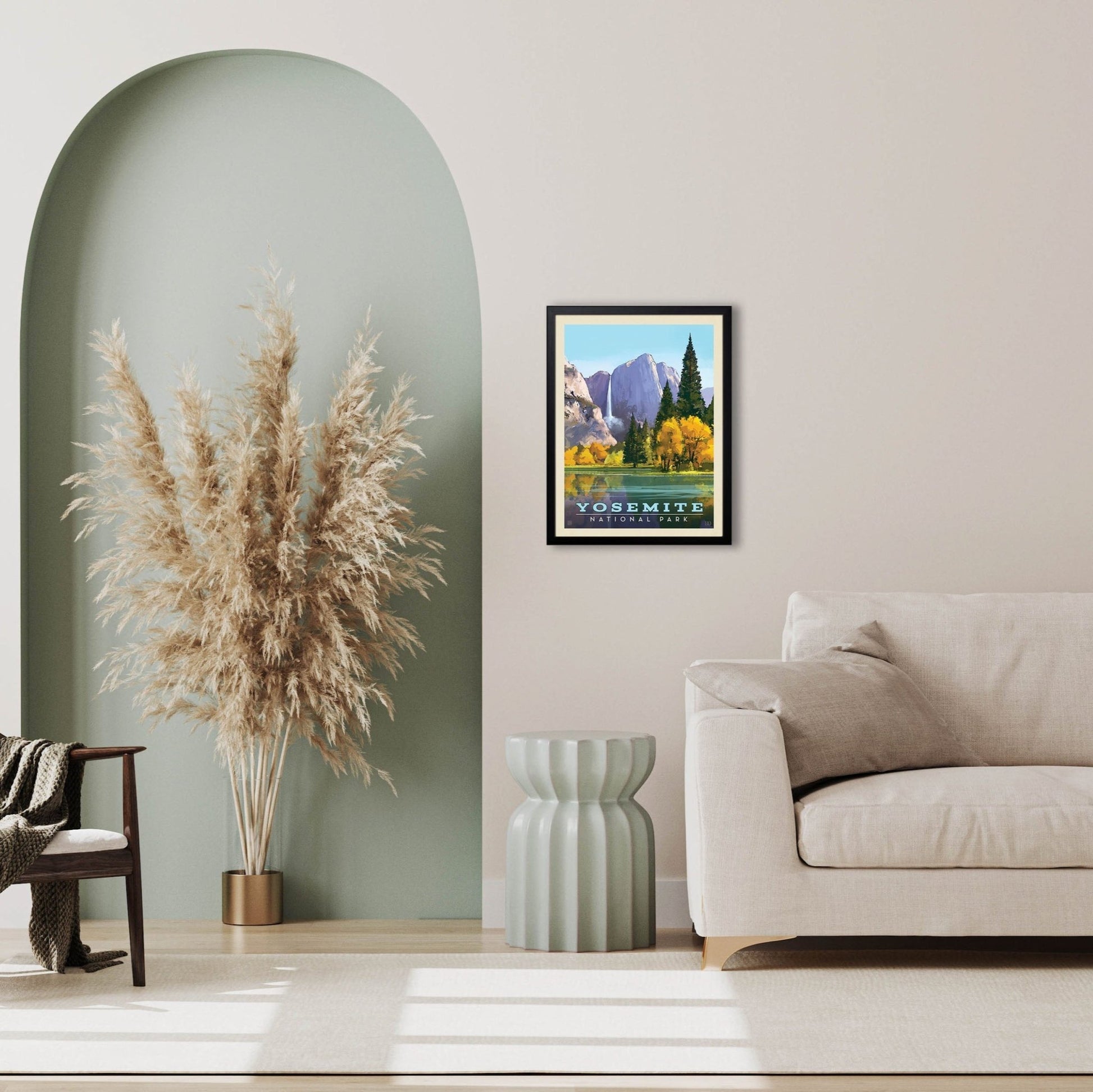 Yosemite National Park: Golden Vista Art Print - Wander Together Outfitters