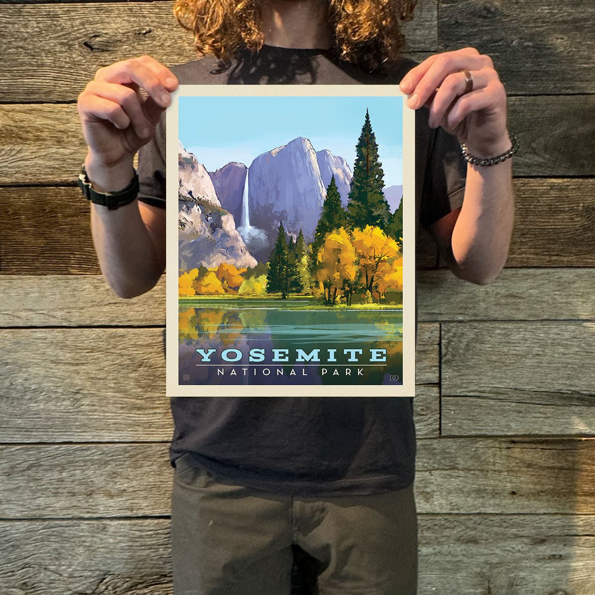 Yosemite National Park: Golden Vista Art Print - Wander Together Outfitters