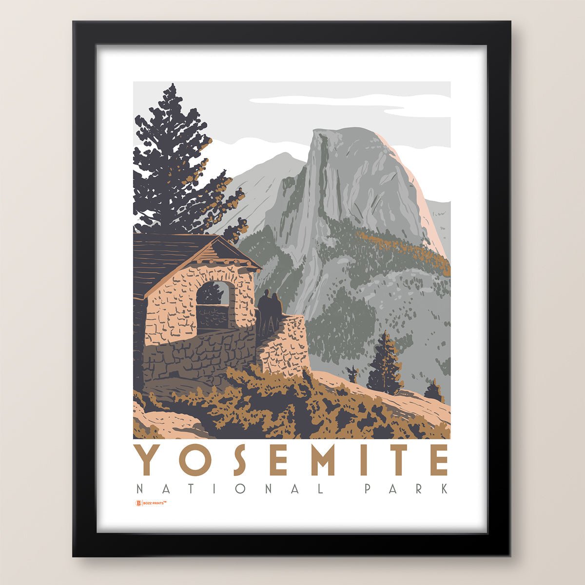 Yosemite National Park Half Dome Print - Wander Together Outfitters