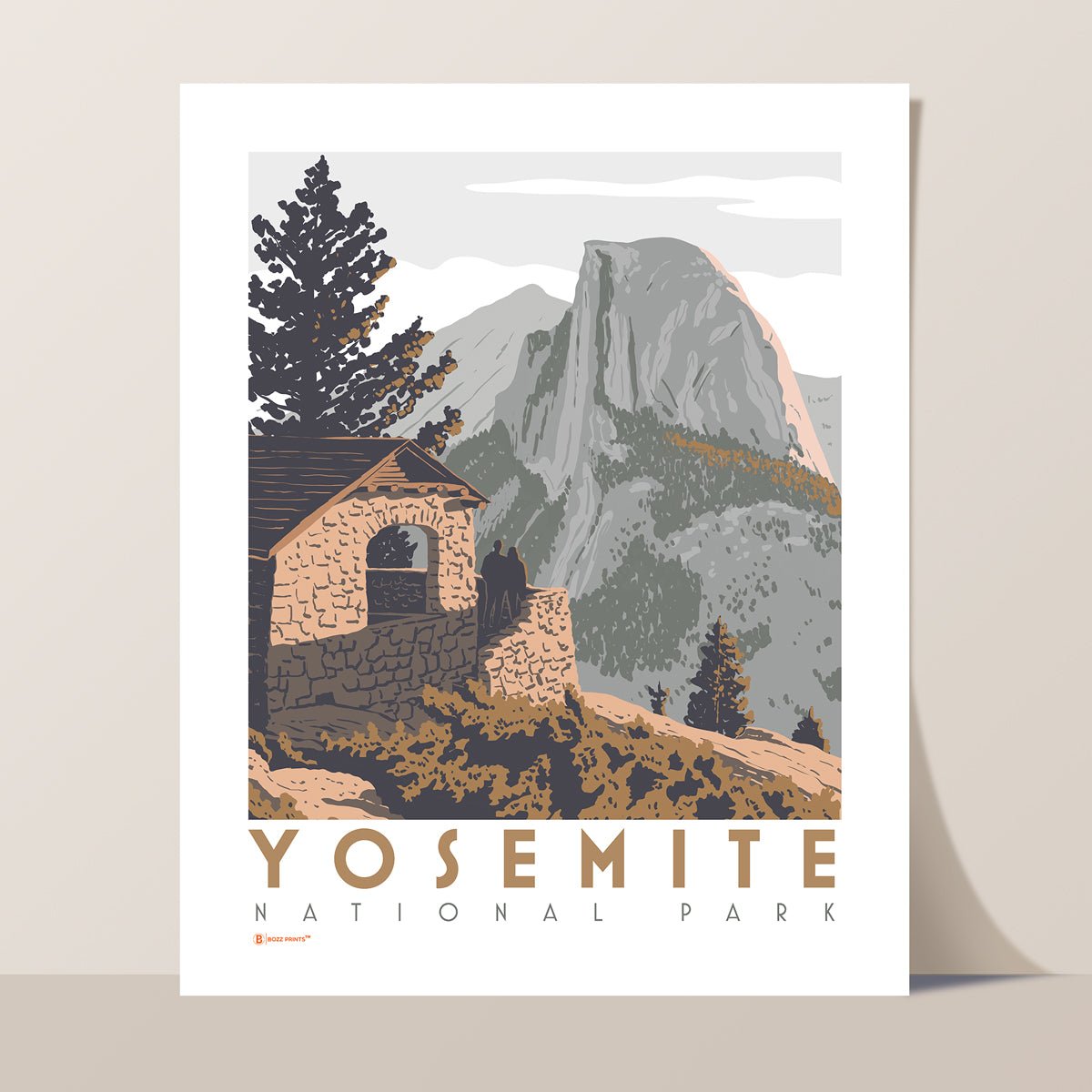 Yosemite National Park Half Dome Print - Wander Together Outfitters