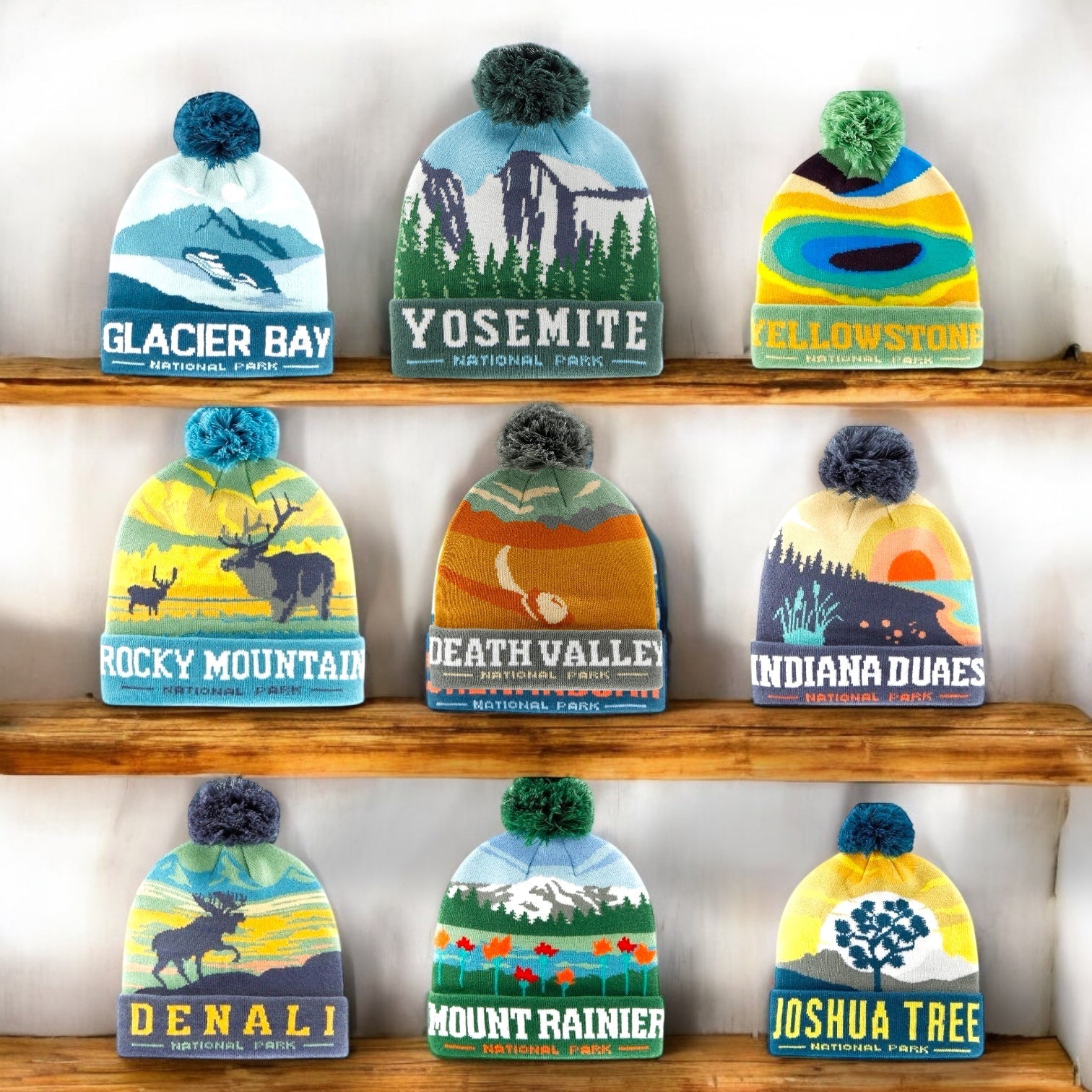 Yosemite National Park Removable PomPom Beanie - Wander Together Outfitters