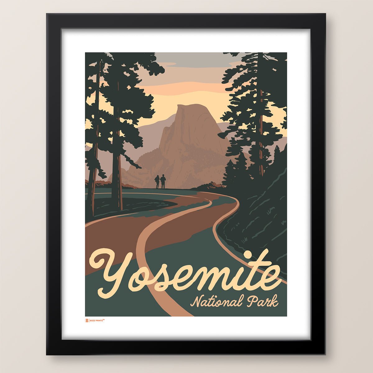 Yosemite National Park Road to Half Dome Print - Wander Together Outfitters