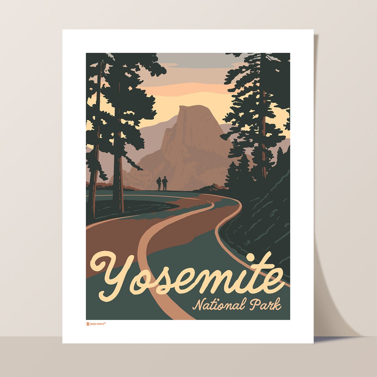 Yosemite National Park Road to Half Dome Print - Wander Together Outfitters