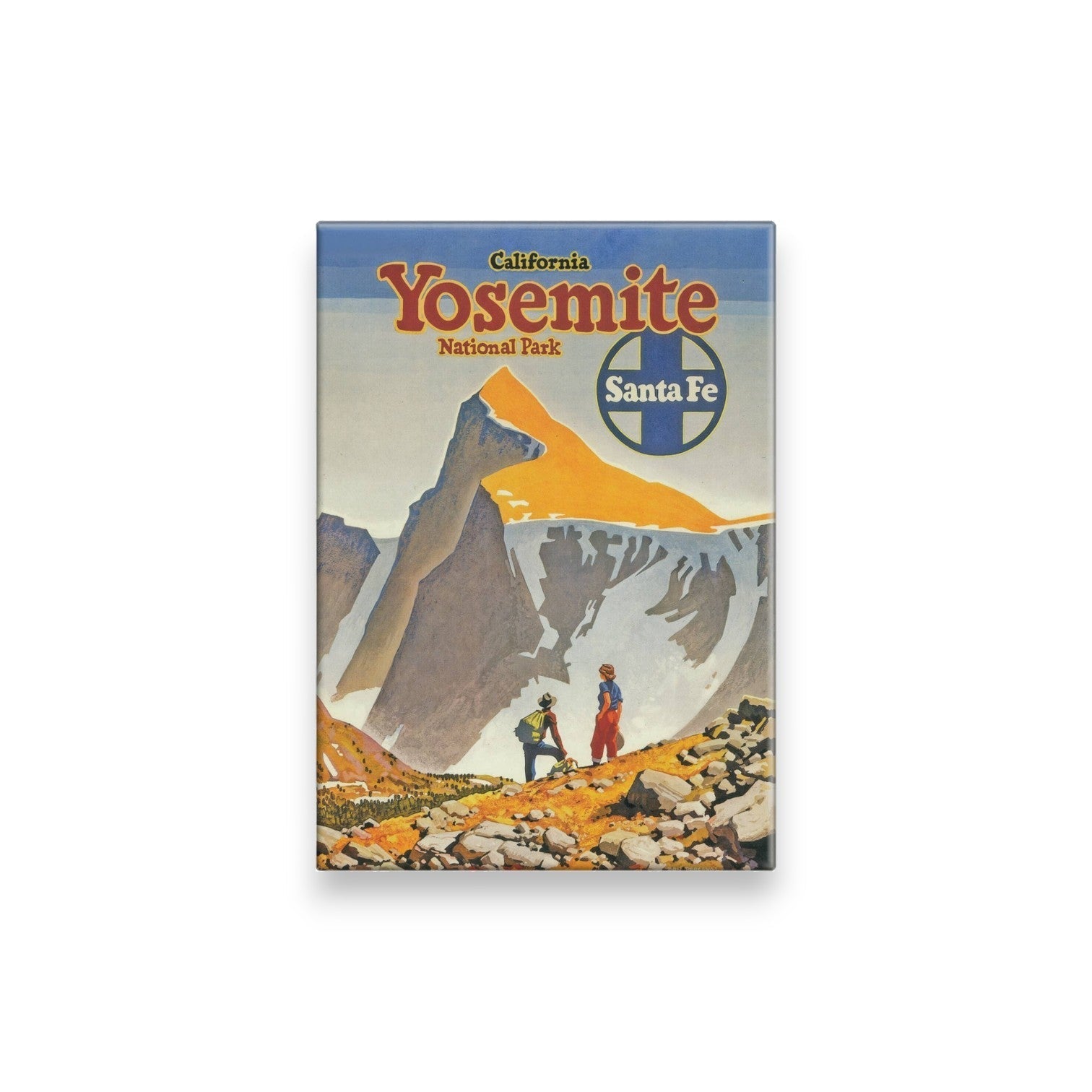 Yosemite National Park - Santa Fe Railroad Vintage Magnet (CLEARANCE) - Wander Together Outfitters