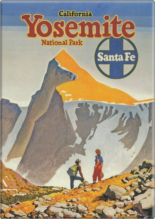 Yosemite National Park - Santa Fe Railroad Vintage Magnet (CLEARANCE) - Wander Together Outfitters