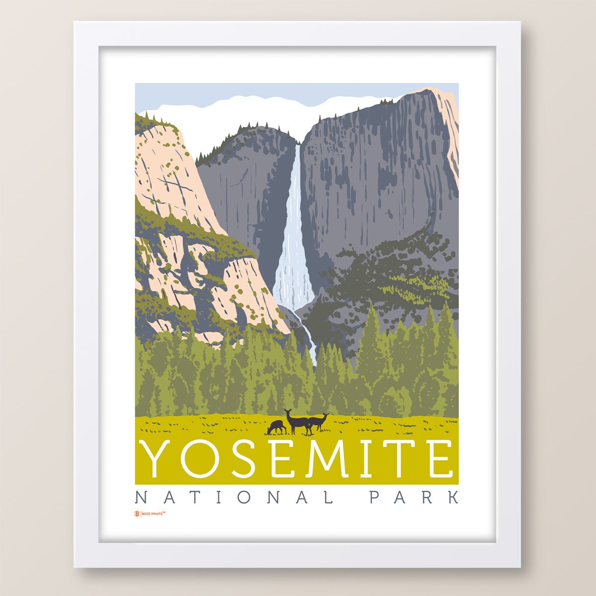 Yosemite National Park Yosemite Falls Print - Wander Together Outfitters