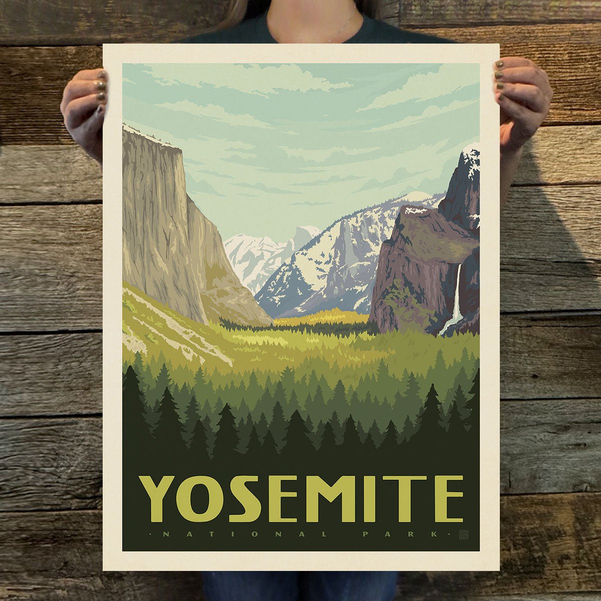 Yosemite National Park: Yosemite Valley Vertical Art Print - Wander Together Outfitters