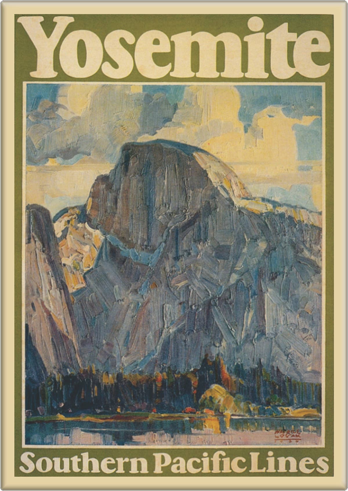 "Yosemite - Southern Pacific Lines" Poster Reproduction Magnet - Wander Together Outfitters