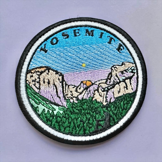 Yosemite Tunnel View Embroidered Iron On Patch (Various) - Wander Together Outfitters