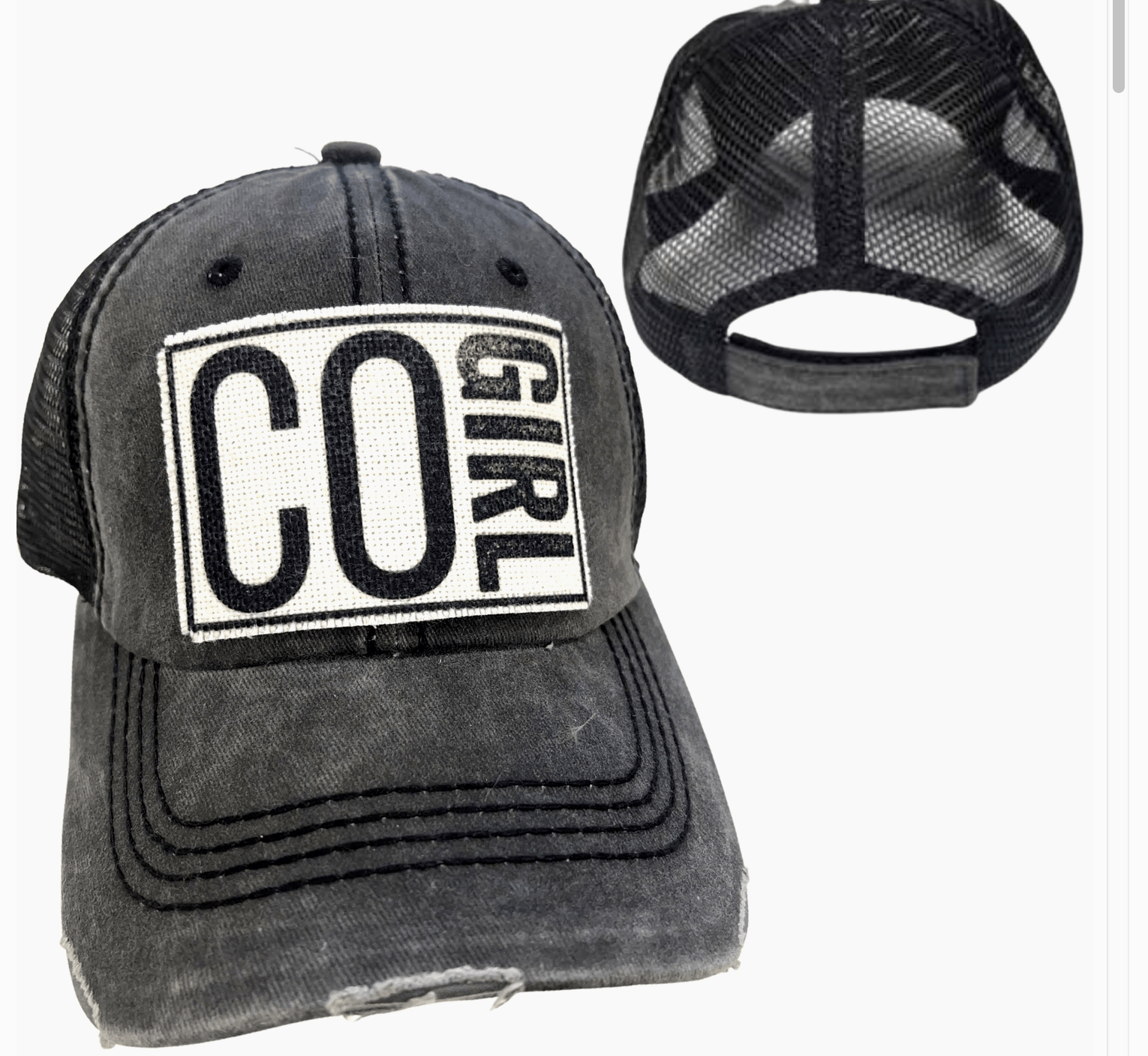 ("Your State") Girl Distressed Cap - Wander Together Outfitters