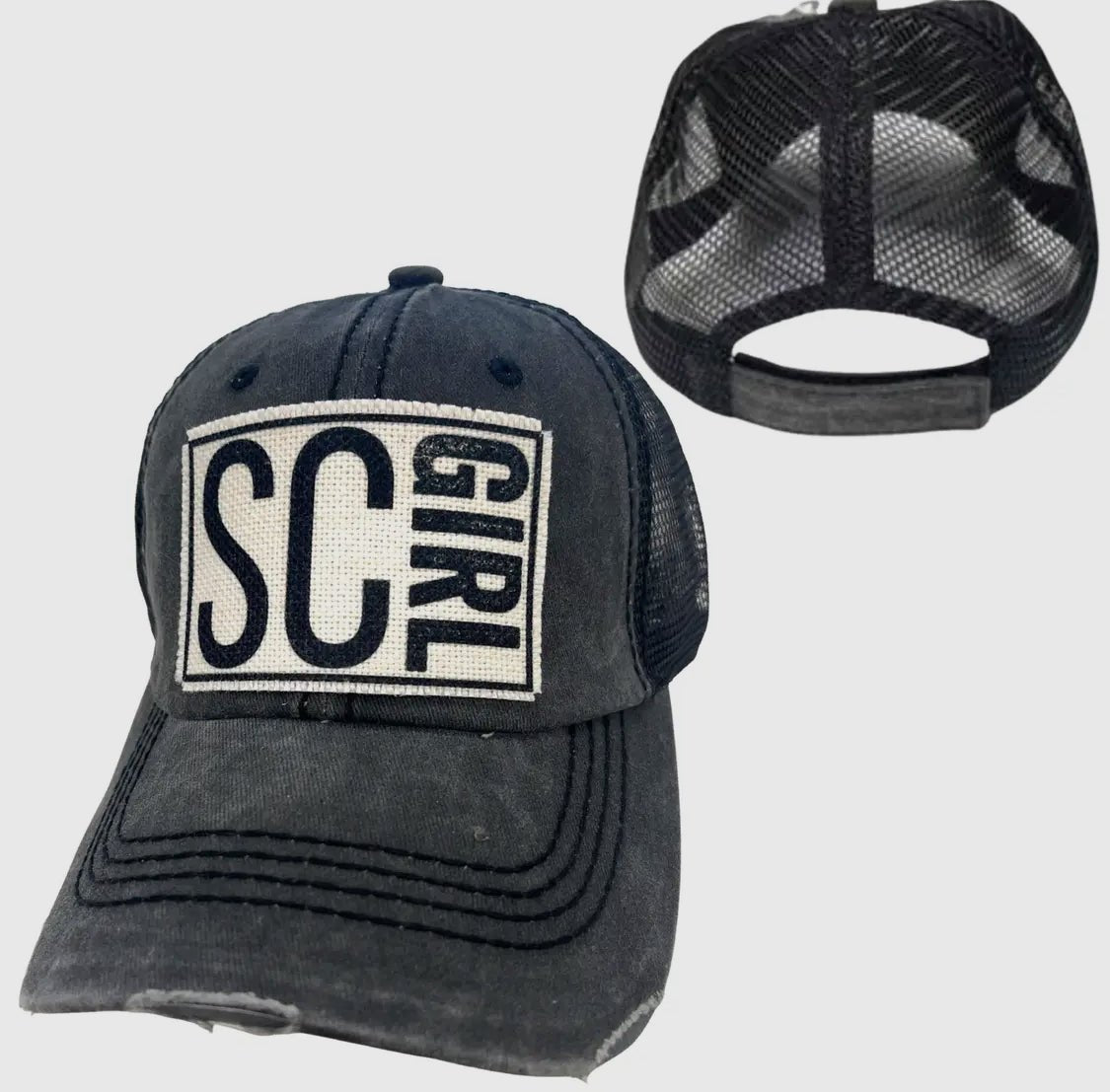 ("Your State") Girl Distressed Cap - Wander Together Outfitters