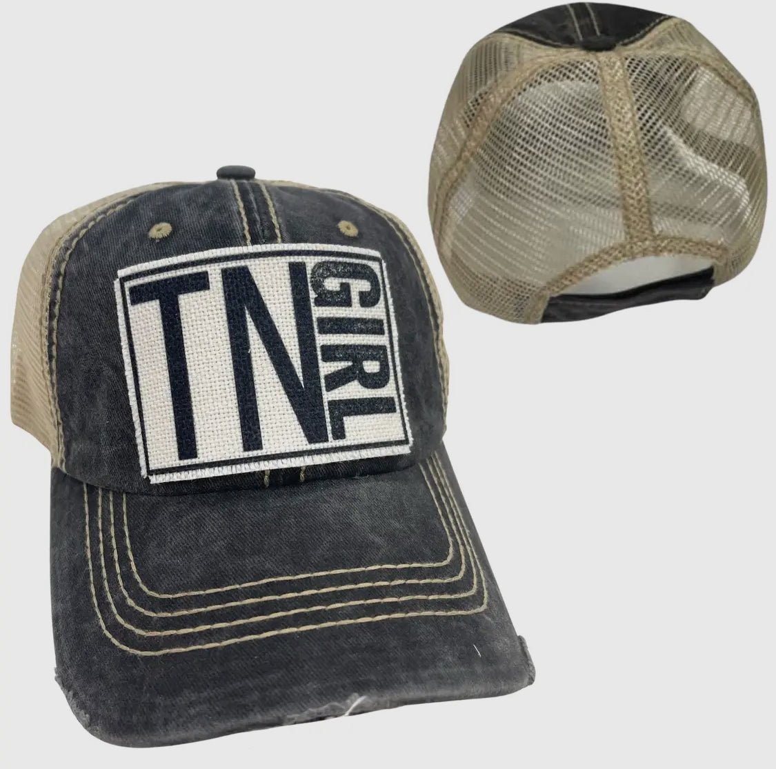 ("Your State") Girl Distressed Cap - Wander Together Outfitters