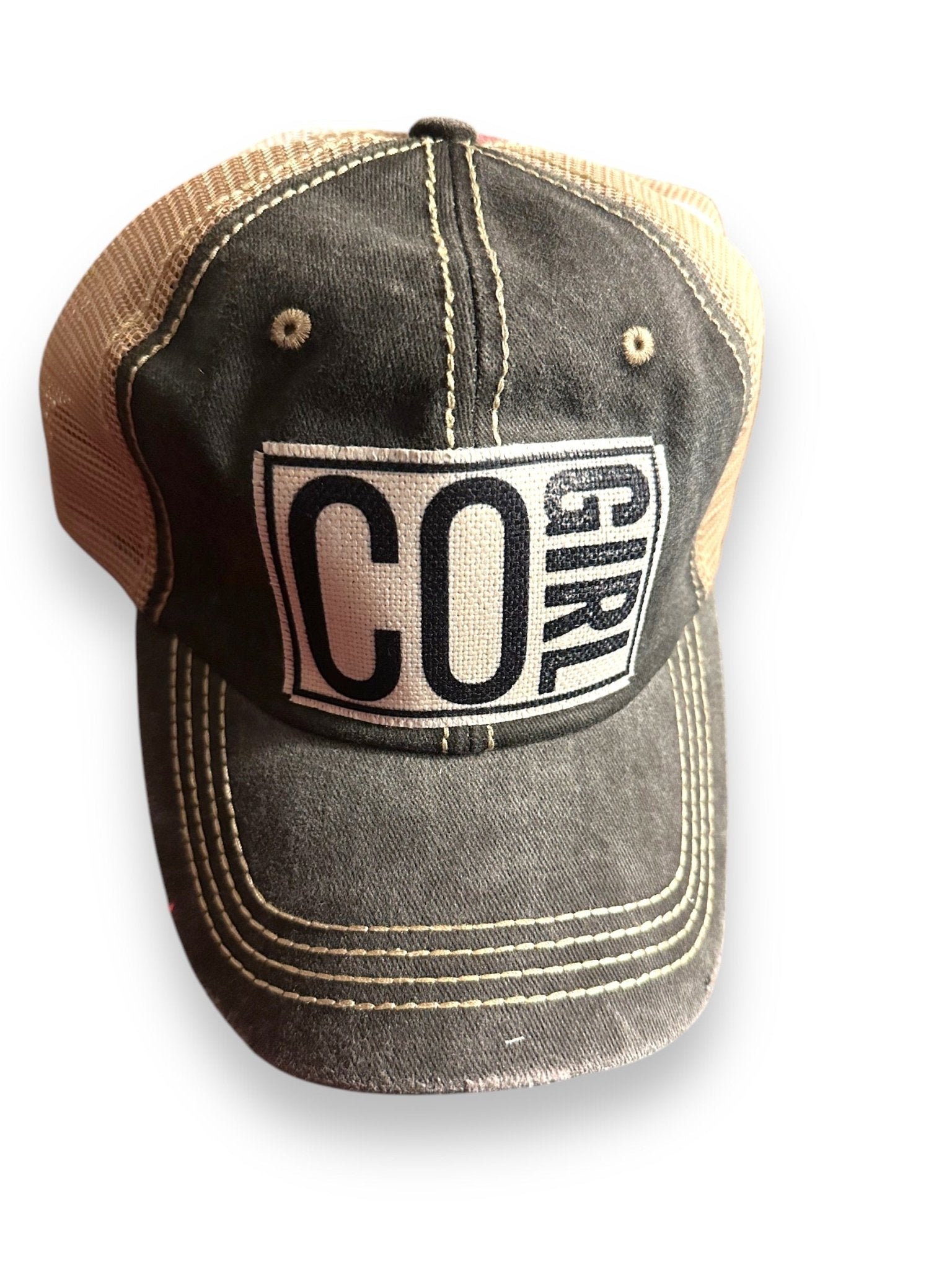 ("Your State") Girl Distressed Cap - Wander Together Outfitters