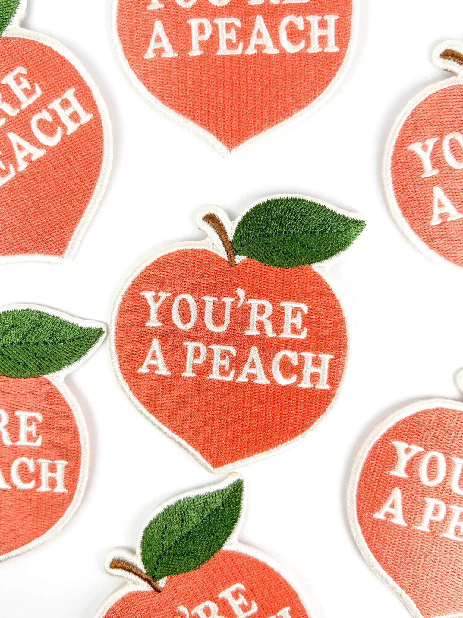 "You're a Peach" Embroidered Iron On Patch Southern Charm - Wander Together Outfitters