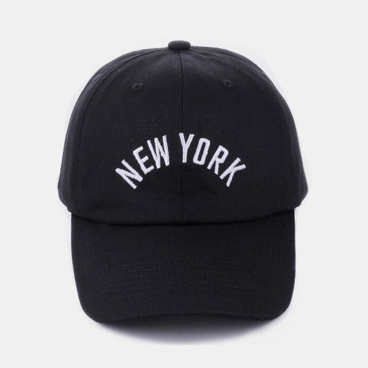 Zenana Embroidered City Baseball Cap (Paris, New York, London) - Wander Together Outfitters