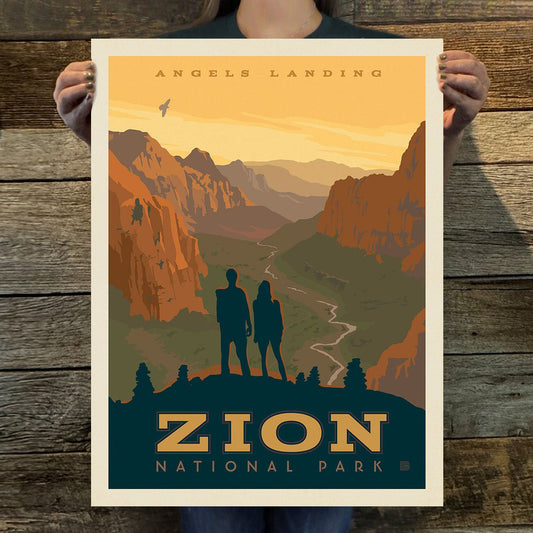 Zion National Park: Angels Landing Art Print - Wander Together Outfitters