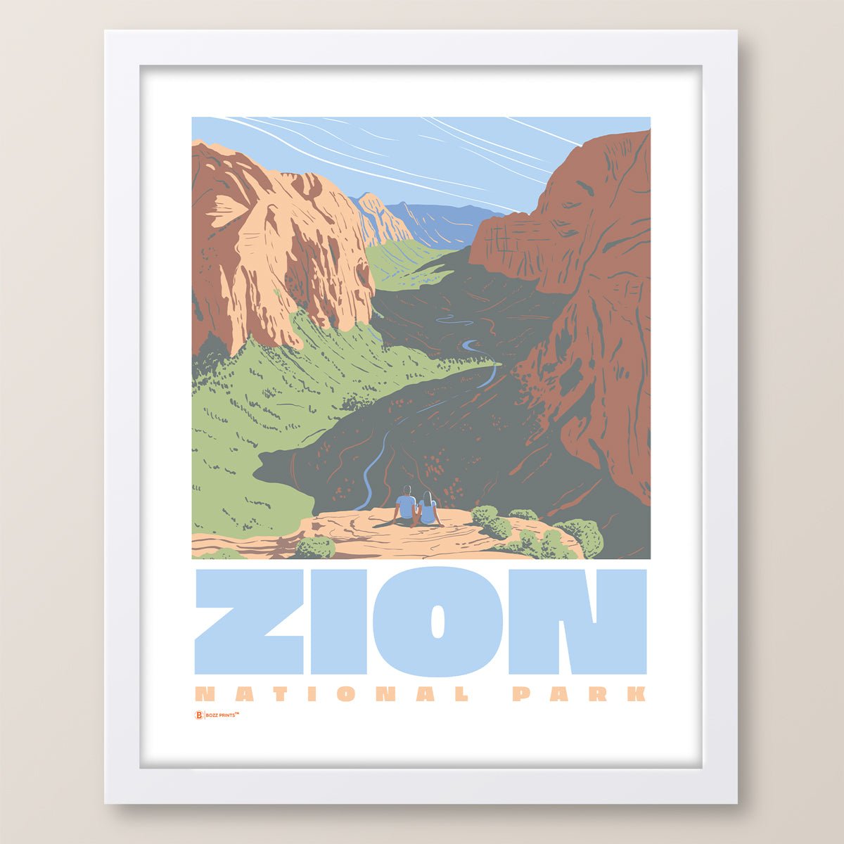 Zion National Park Angels Landing View Print - Wander Together Outfitters