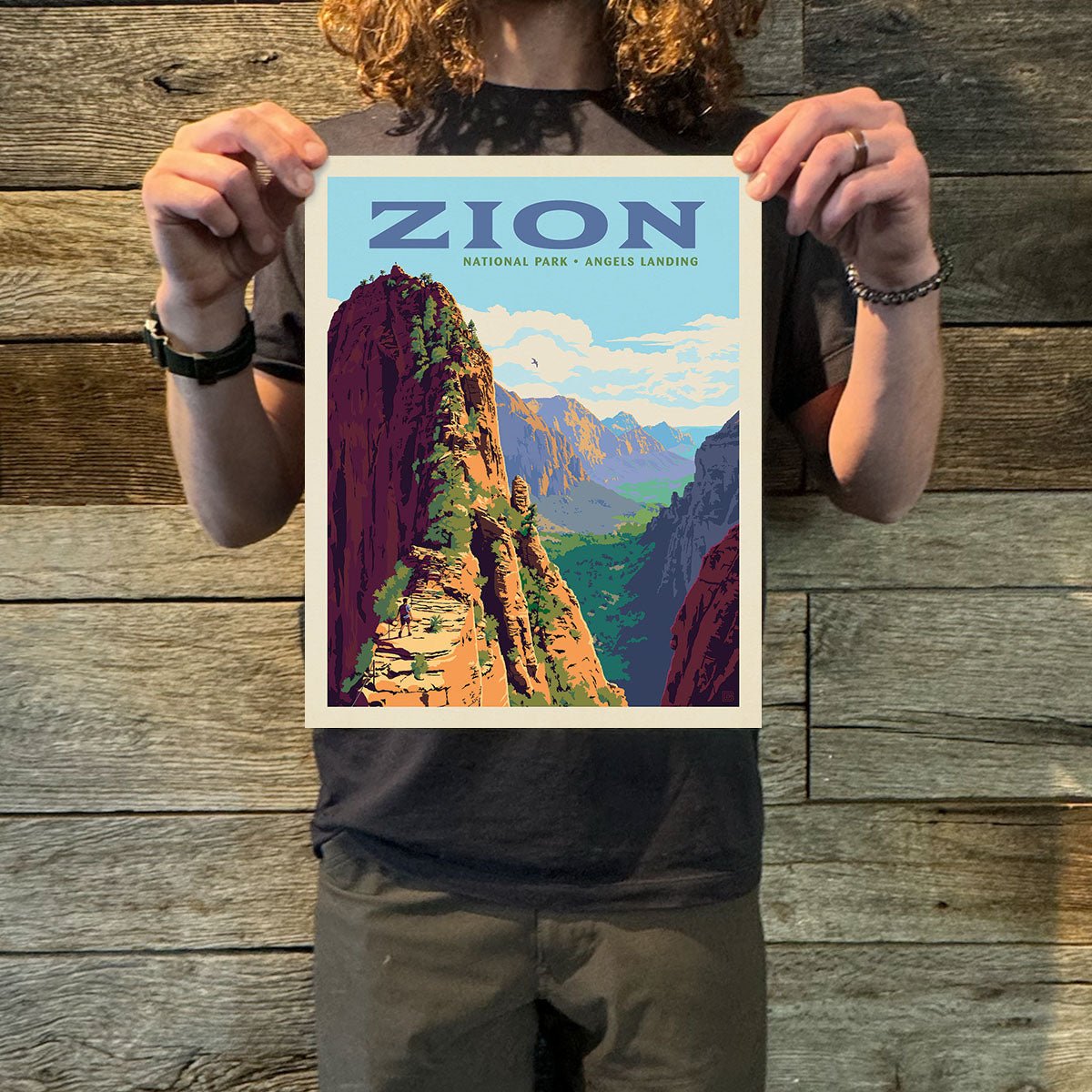 Zion National Park: Ascent to Angels Landing Art Print - Wander Together Outfitters