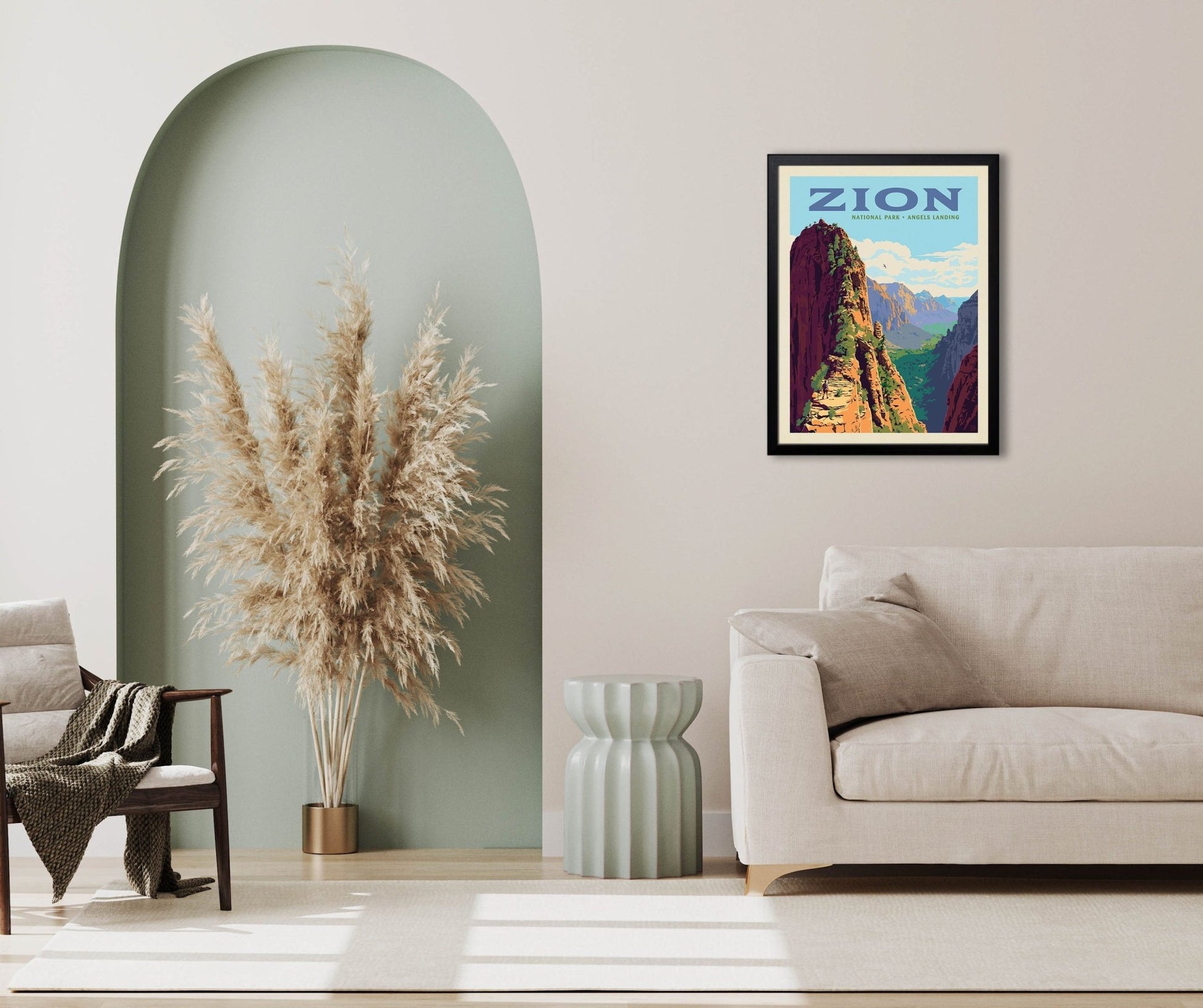 Zion National Park: Ascent to Angels Landing Art Print - Wander Together Outfitters