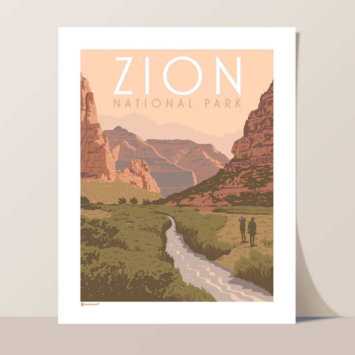 Zion National Park Beautiful Valley Print - Wander Together Outfitters
