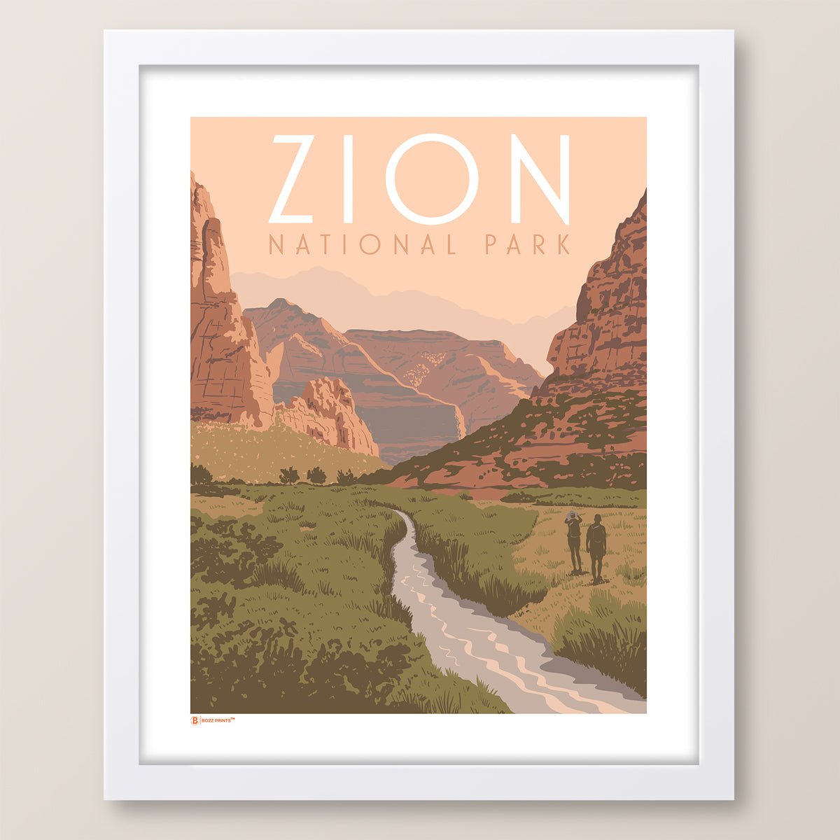 Zion National Park Beautiful Valley Print - Wander Together Outfitters