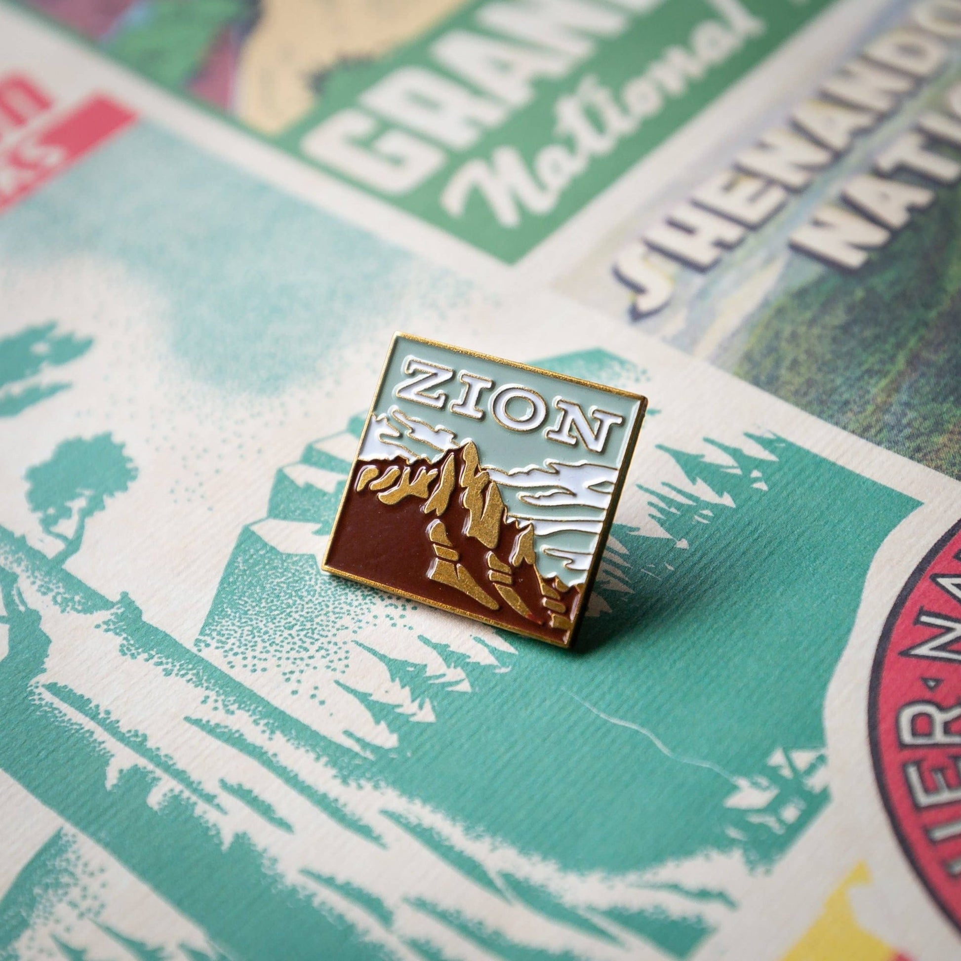 Zion National Park Enamel Pin - Wander Together Outfitters