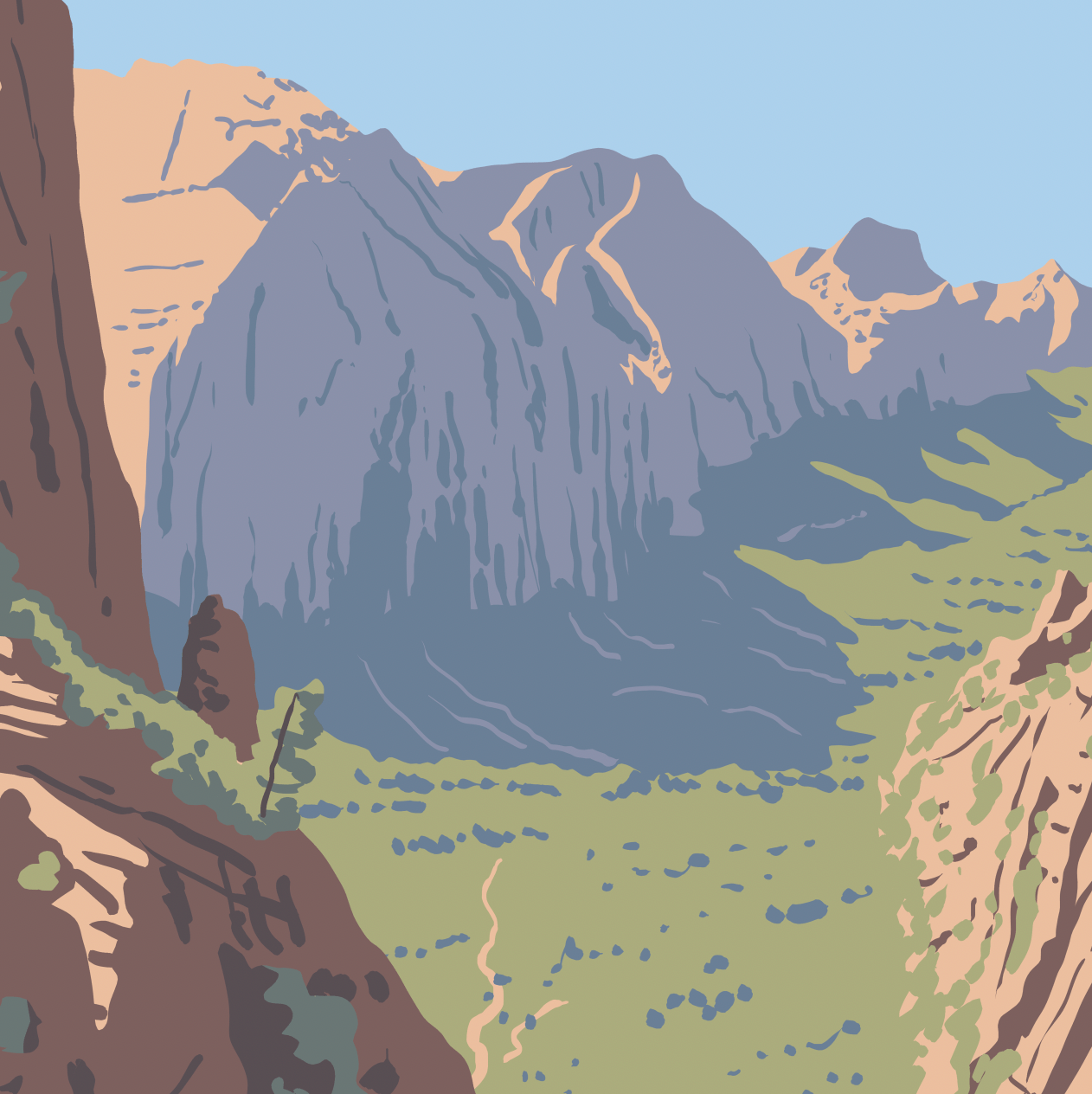 Zion National Park Explore Angels Landing Print - Wander Together Outfitters