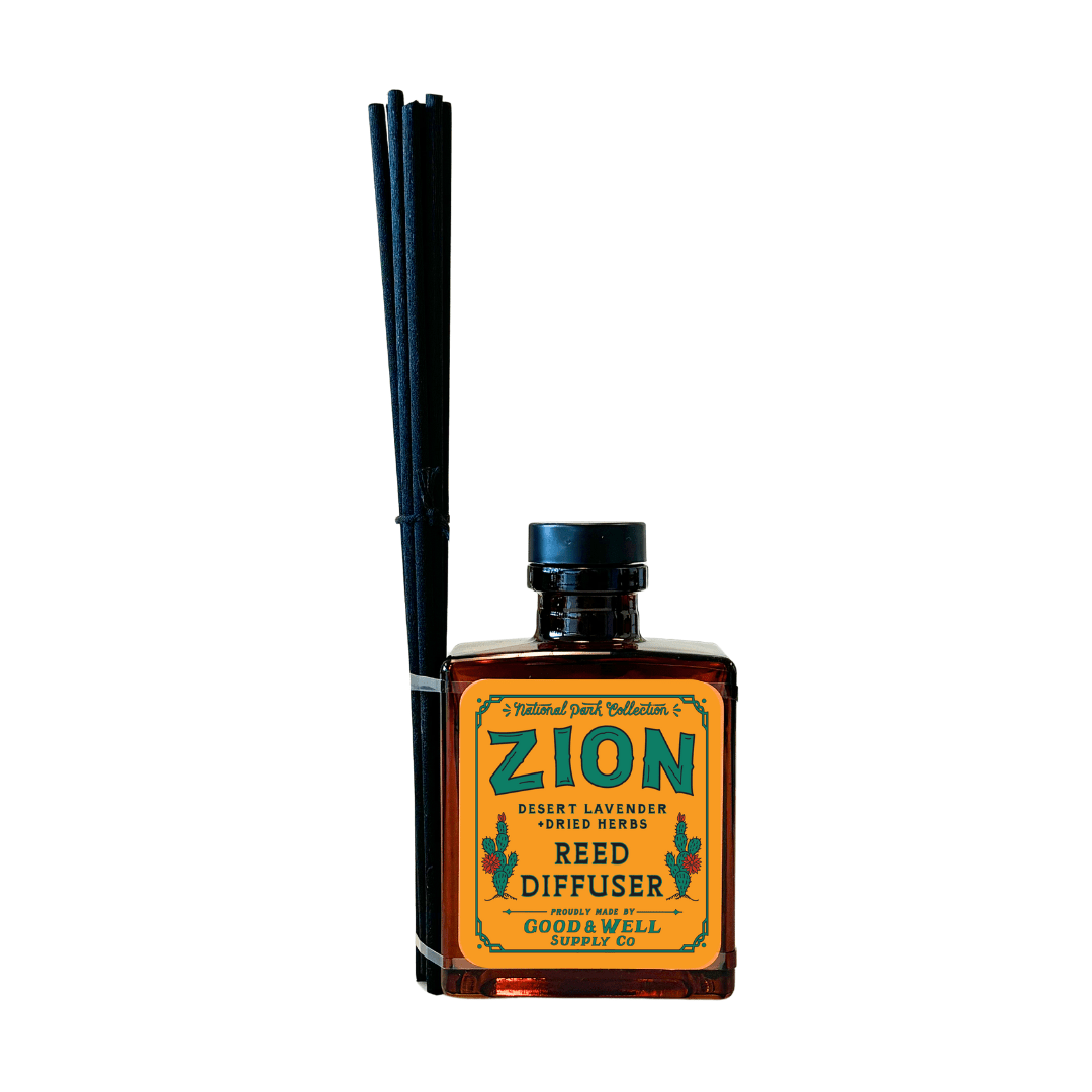 Zion National Park Reed Diffuser (Desert Lavender and Dried Herbs) - Wander Together Outfitters