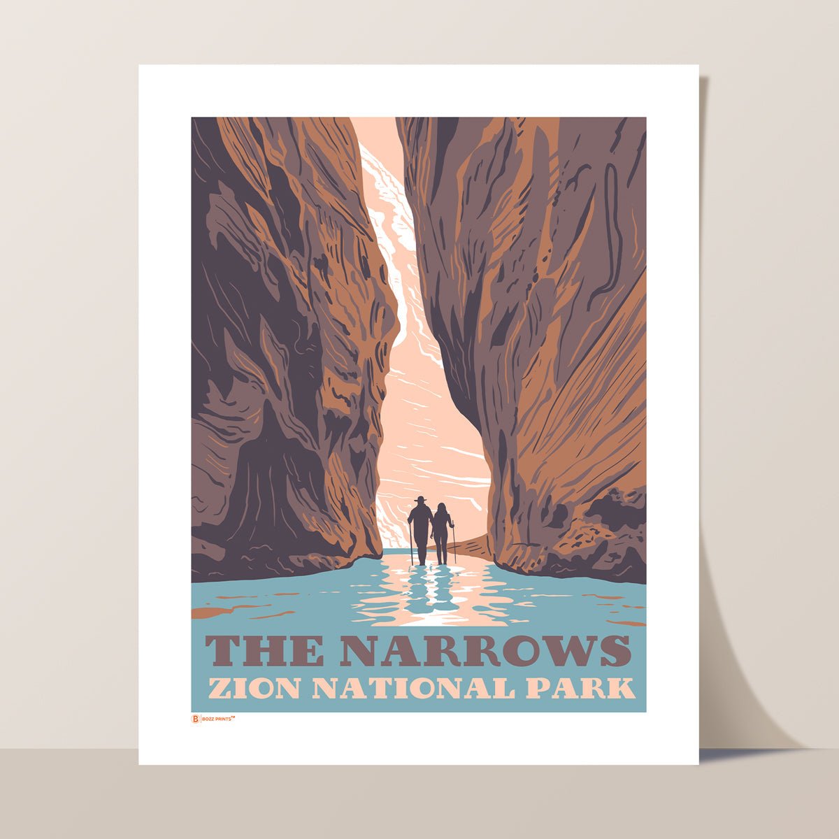 Zion National Park The Narrows Art Print - Wander Together Outfitters