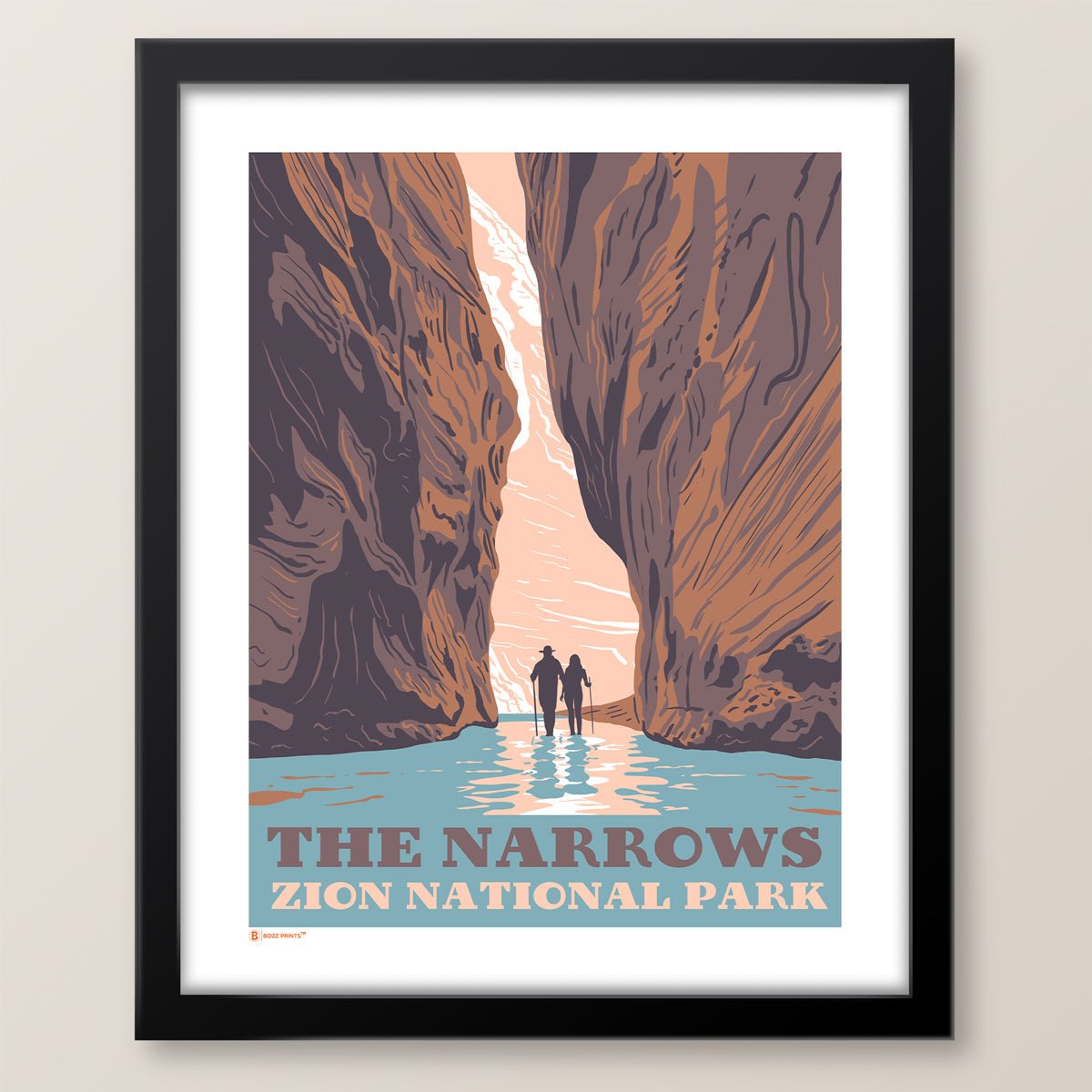 Zion National Park The Narrows Art Print - Wander Together Outfitters