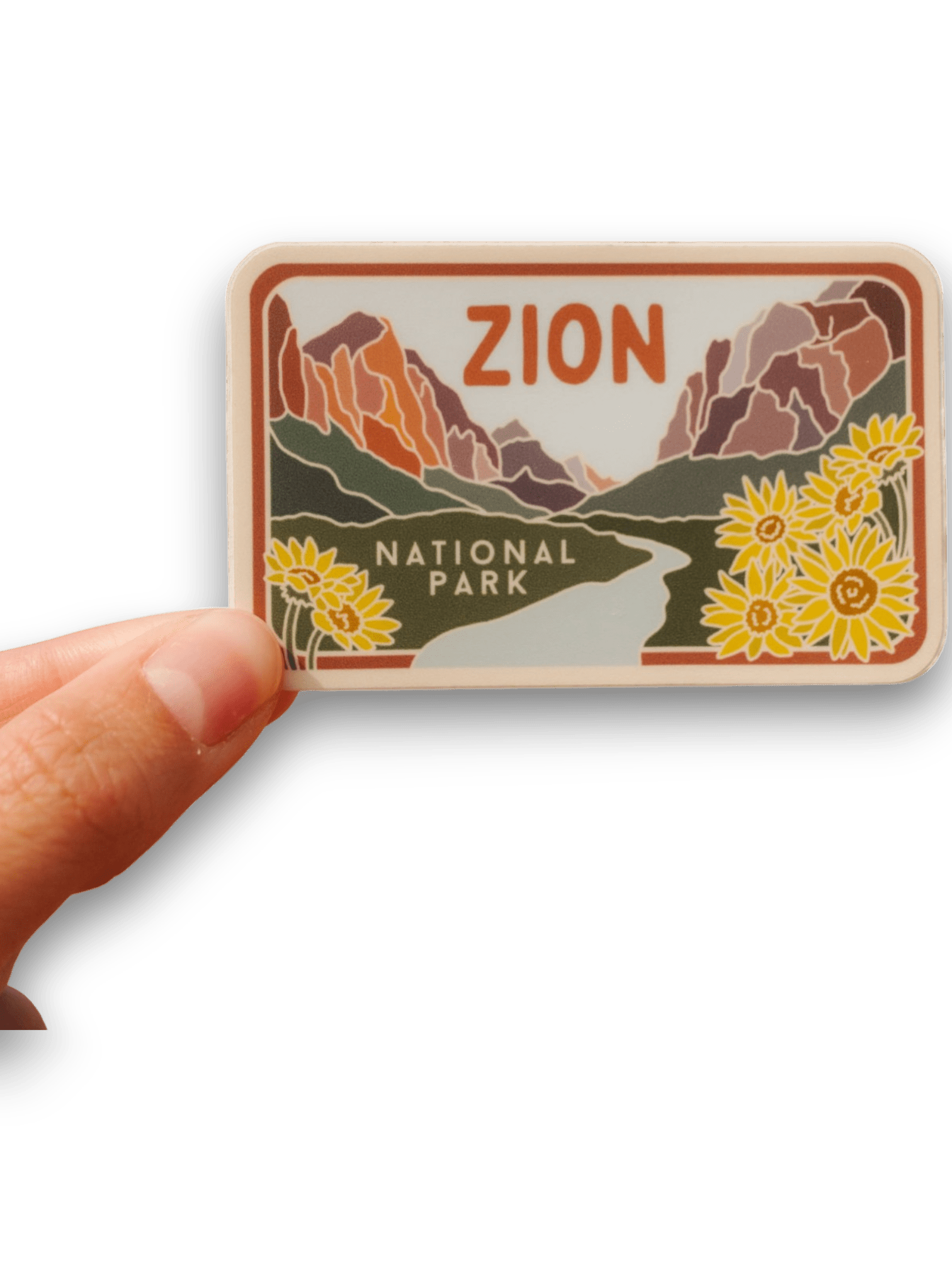 Zion Stained Glass Vinyl Sticker, License Plate Series - Wander Together Outfitters