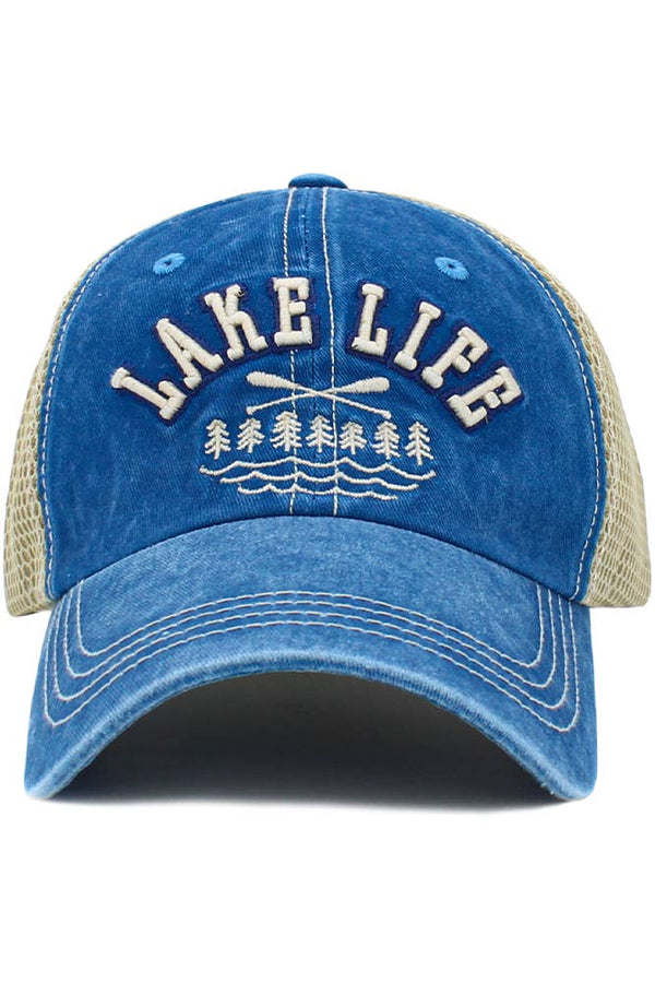 "Lake Life" Mesh Unisex Vintage Baseball Cap
