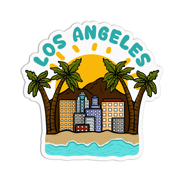 "Los Angeles" California Sticker Vinyl Waterproof Stickers