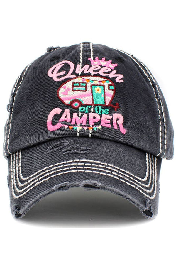 “Queen Of The Camper” Vintage Baseball Cap