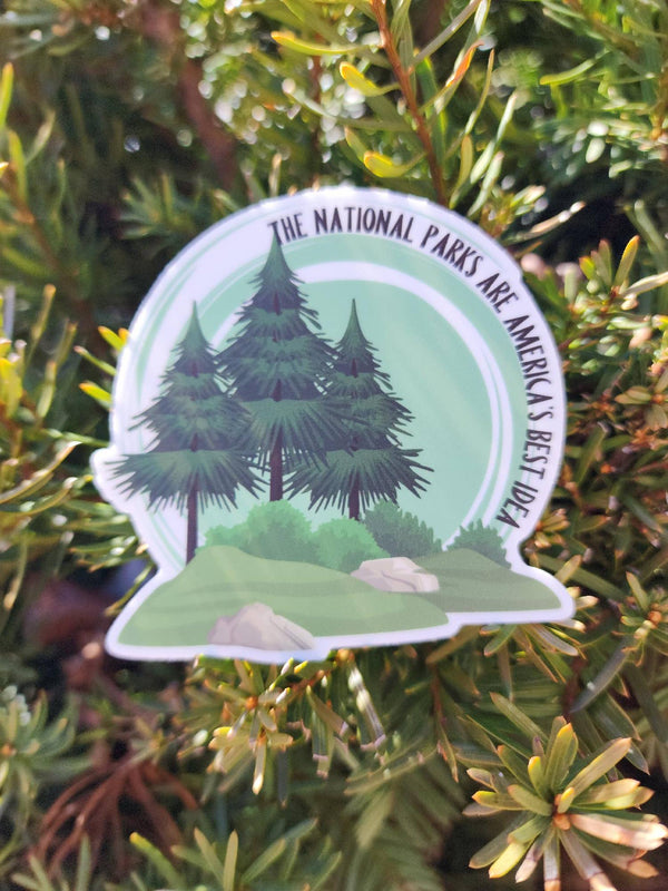 “National Parks, America's Best Idea” Vinyl  Sticker