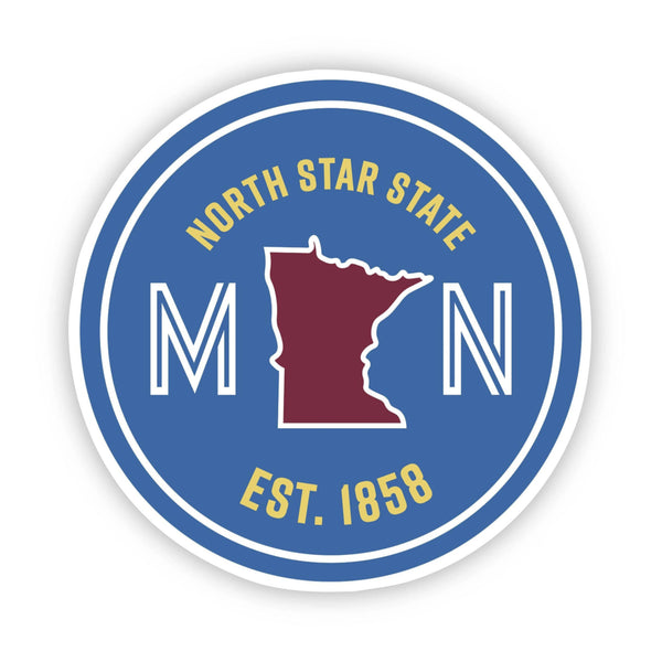 North Star State Minnesota Sticker