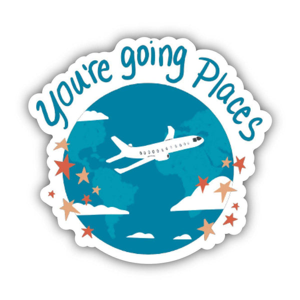 “You're Going Places” Travel Sticker