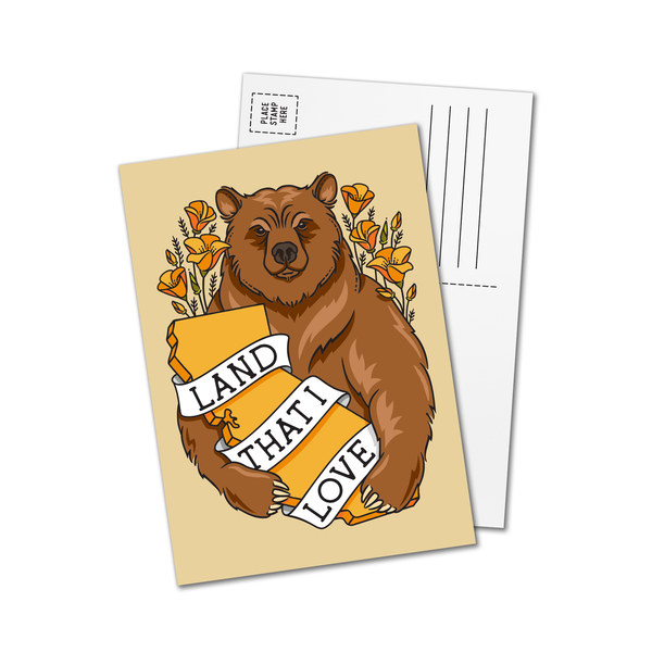California Grizzly "Land That I Love" Postcards