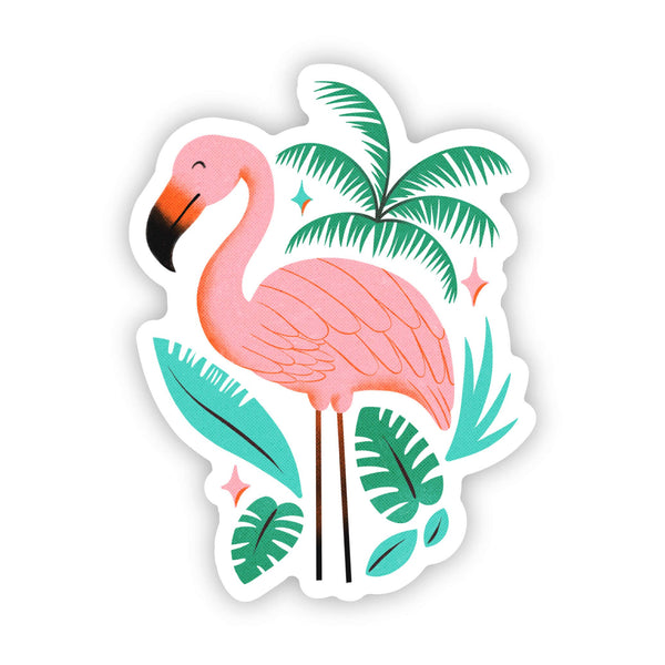 Spring Flamingo Sticker