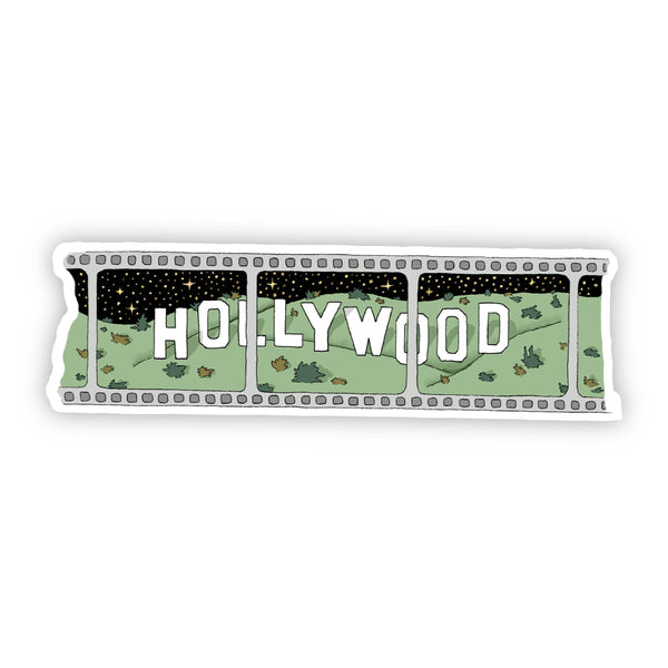 Hollywood Movie Reel Silver Sticker California