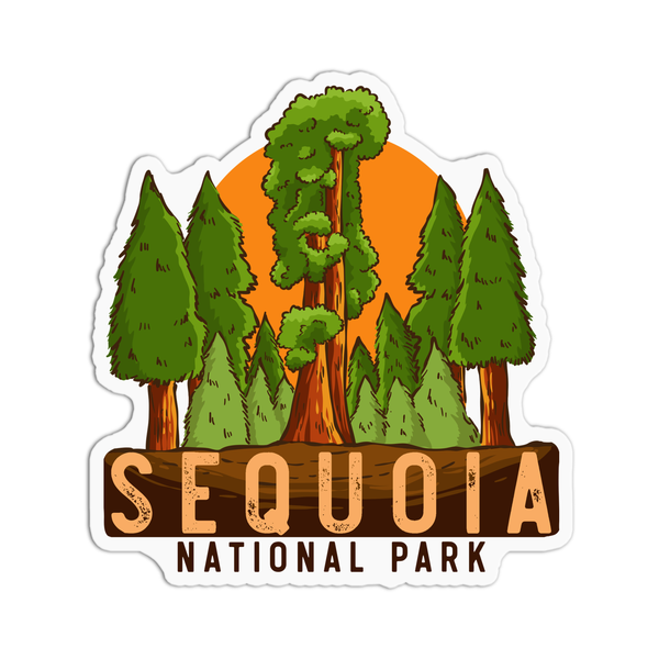 “Sequoia National Park” California Vinyl Waterproof Stickers