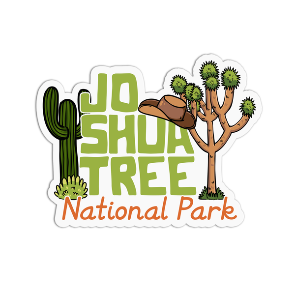 “Joshua Tree National Park” Green Vinyl Waterproof Stickers