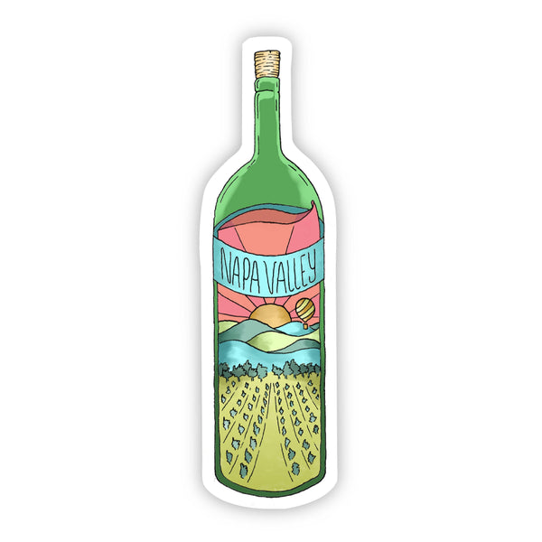 “Napa Valley” Wine Bottle Sticker - California