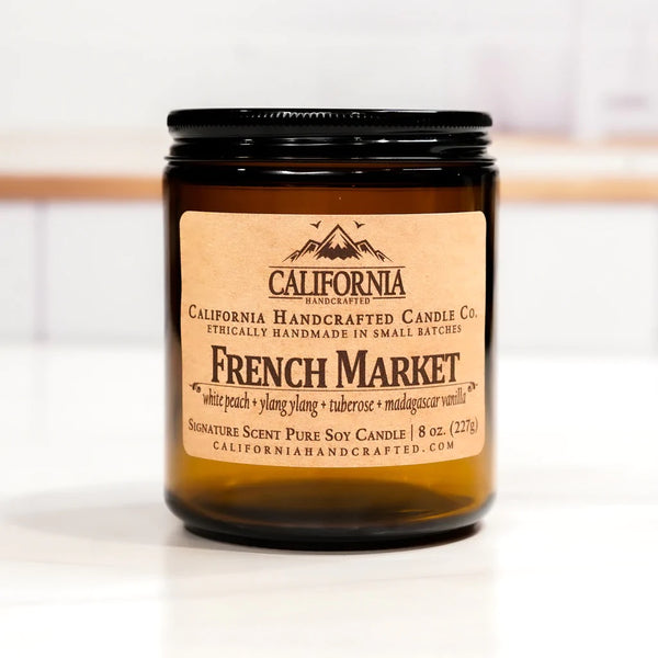 "French Market"  All Natural Soy Candle, Wax Melts & Scents